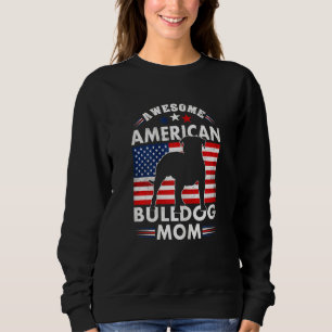 Sweatshirt Femme American Bulldog Chien Maman Propriétaire Us