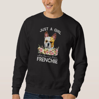 Sweatshirt Femme Bouledogue Français Juste Une Fille Qui Aime
