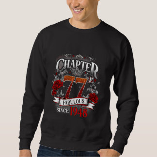 Sweatshirt Femme Chapitre 77 Fabuleux depuis 1948 77e anniver