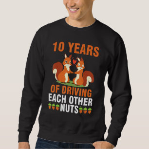 Sweatshirt Femme De Fox Mari Marié 10 Ans De Conduite Chaque