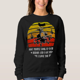 Sweatshirt Femme D'Hélicoptère La Plupart Des Gens Cherchent 