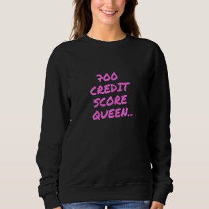 Sweatshirt Femme Fashion Investissement Crédit Score Tee Pour