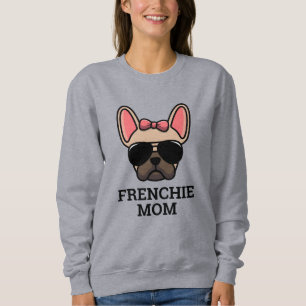 Sweatshirt Femme Flamme Française Chien Fréchie Maman