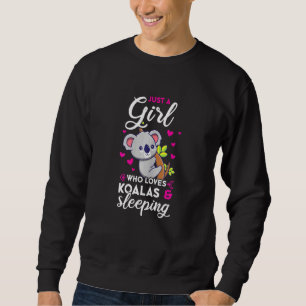 Sweatshirt Femme Juste Une Fille Qui Aime Koalas Dormir Koala