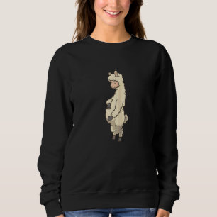 Sweatshirt Femme Lama Avec Bébé Ventre Enceinte