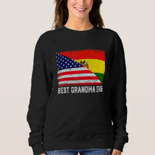 Sweatshirt Femme Meilleure grand-mère jamais Américaine Boliv