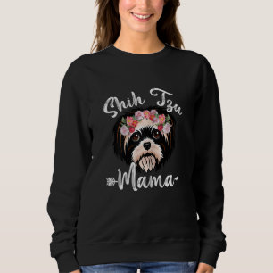 Sweatshirt Femme mignonne Chien Maman Fête des mères Shih Tzu