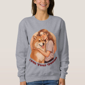 Sweatshirt Femme Mignonne et Animal de Compagnie Chéri