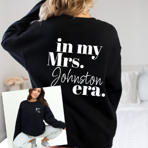 Sweatshirt Femme personnalisée Era Bride Lune de miel Cool te