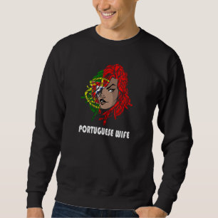 Sweatshirt Femme portugaise épouse Portugal Racines portugais