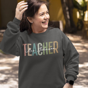 Sweatshirt Femme sombre Retro Appréciation de l'enseignant Pe