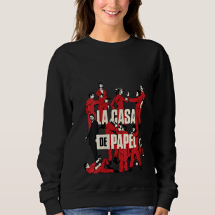 Sweatshirt Femme Tous Caractères Money City Heists Poster Pou