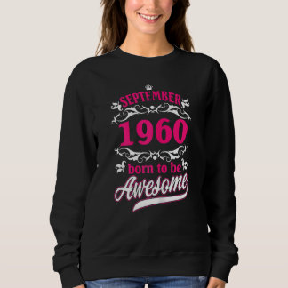 Sweatshirt Femmes Anniversaire Vêtements Vintages Septembre 1