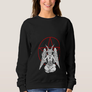 Sweatshirt Femmes Baphomet prier démon Satanique Lucifer Bee