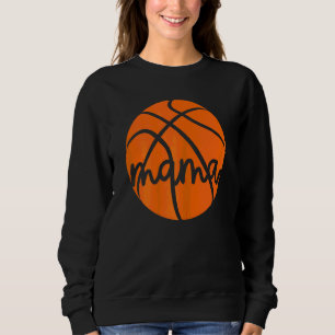 Sweatshirt Femmes Basket Basket Mama Vintage Fier Maman Mères