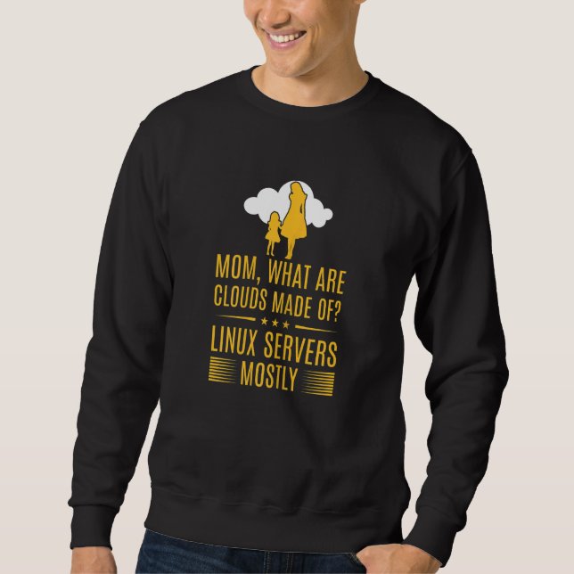 Sweatshirt Femmes De Quoi Sont Faites Les Nuages  Linux Cloud (Devant)