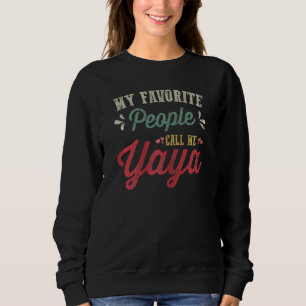 Sweatshirt FEMMES Fête Vintage des mères Mon peuple favori Ap