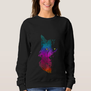 Sweatshirt FEMMES Howl Faune Forêt Animal Predator Portra