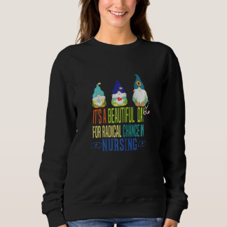 Sweatshirt Femmes Infirmière mai 2022 C'est un beau jour pour