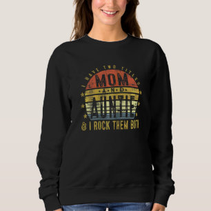 Sweatshirt Femmes J'Ai Deux Titres Maman Et Tante Je Frappe L