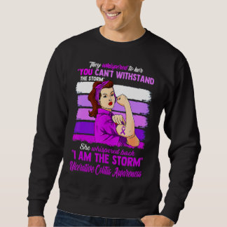 Sweatshirt Femmes Je Suis La Tempête Ulcerative Conscience De