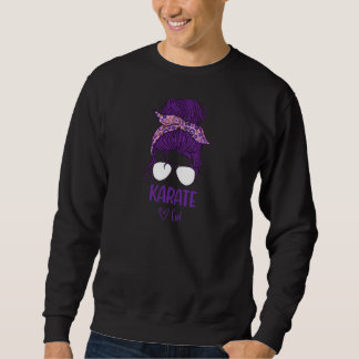 Sweatshirt Femmes Karaté Girl Support Femme Athlètes