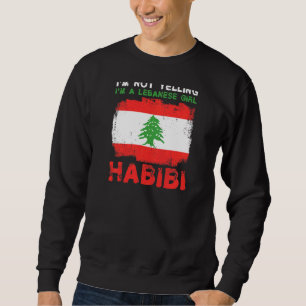 Sweatshirt Femmes Liban Fière D'Une Fier Libanaise