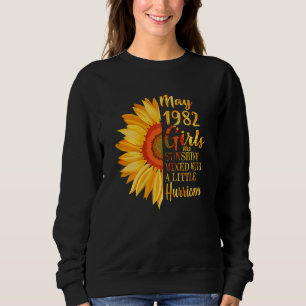 Sweatshirt Femmes Mai Filles 1982 40e anniversaire 40 ans