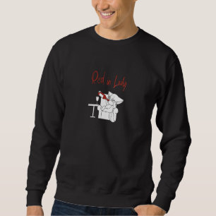 Sweatshirt Femmes Mignon Rouge Dans Dame Petit Écureuil
