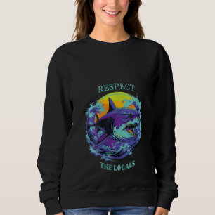 Sweatshirt Femmes Requin Océan Animal Droits Respecter Le Loc