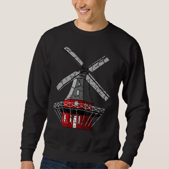 Sweatshirt Ferme du moulin à vent en difficulté (Devant)