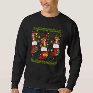Sweatshirt Ferret Chaussettes de Noël X Mas Lights Pyjama Mat