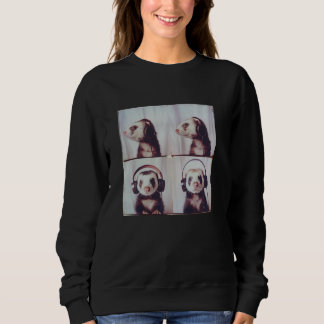 Sweatshirt Ferret Dans Les Casques SPD Autisme Autiste Sensat