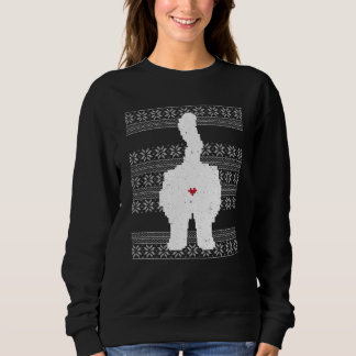 Sweatshirt Festif Chat Butt Vacances de Noël