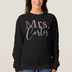 Sweatshirt Fête de Bachelorette de Future Mrs Carter Enterrem