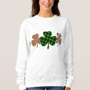 Sweatshirt Fête de la Saint-Patrick Chanceux Irlandais Vert C