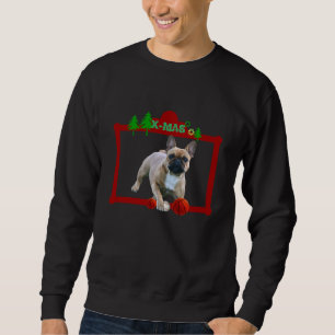 Sweatshirt Fête de Noël des bouledogues français