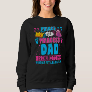 Sweatshirt Fête de Révélation du Sexe du Bébé Prince ou Princ