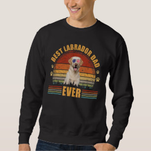 Sweatshirt Fête des pères papa chien de mâle meilleur Labrado