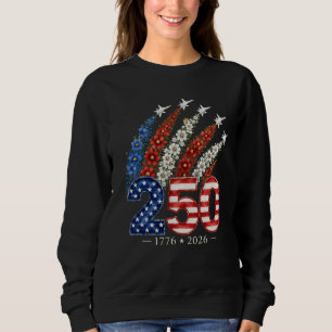 Sweatshirt Fête du 250e anniversaire - Avion à réaction flora