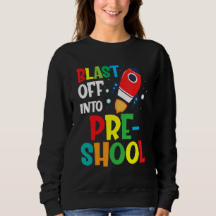 Sweatshirt Feu À L'École Préscolaire Premier Jour Des Enfants