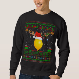 Sweatshirt Feu de Noël amusant Feu de Citron moche Chr