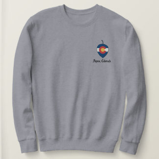 Sweatshirt Feuille d'Aspen de drapeau du Colorado