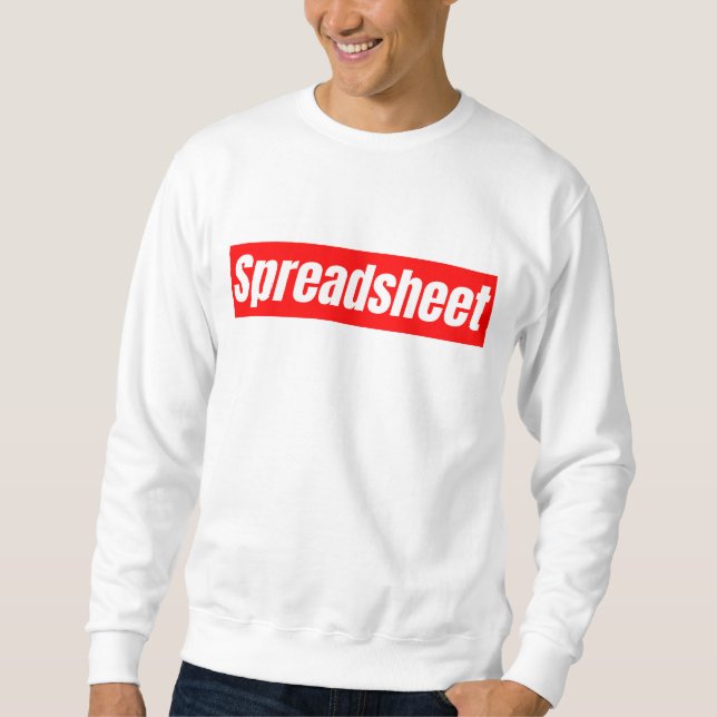 Sweatshirt Feuille de calcul - Comptable drôle (Devant)