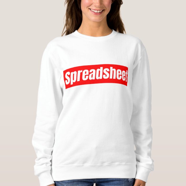 Sweatshirt Feuille de calcul - Comptable drôle (Devant)