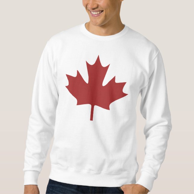 Sweatshirt Feuille d'érable rouge (Devant)