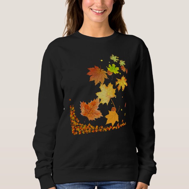 Sweatshirt feuilles de l'érable (Devant)