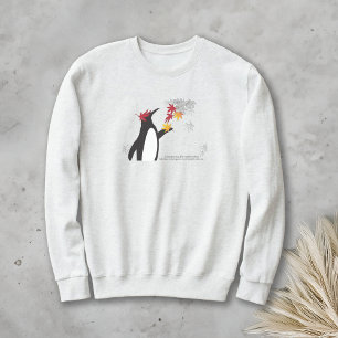 Sweatshirt Feuilles de l'érable d'automne et pingouin drôle