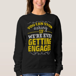 Sweatshirt Fiançailles Faire-part Fiançailles de couple engag