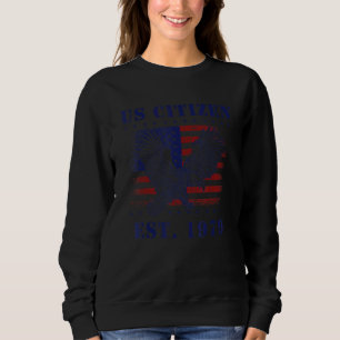 Sweatshirt Fier citoyen américain depuis 1979 Nouvel Américai